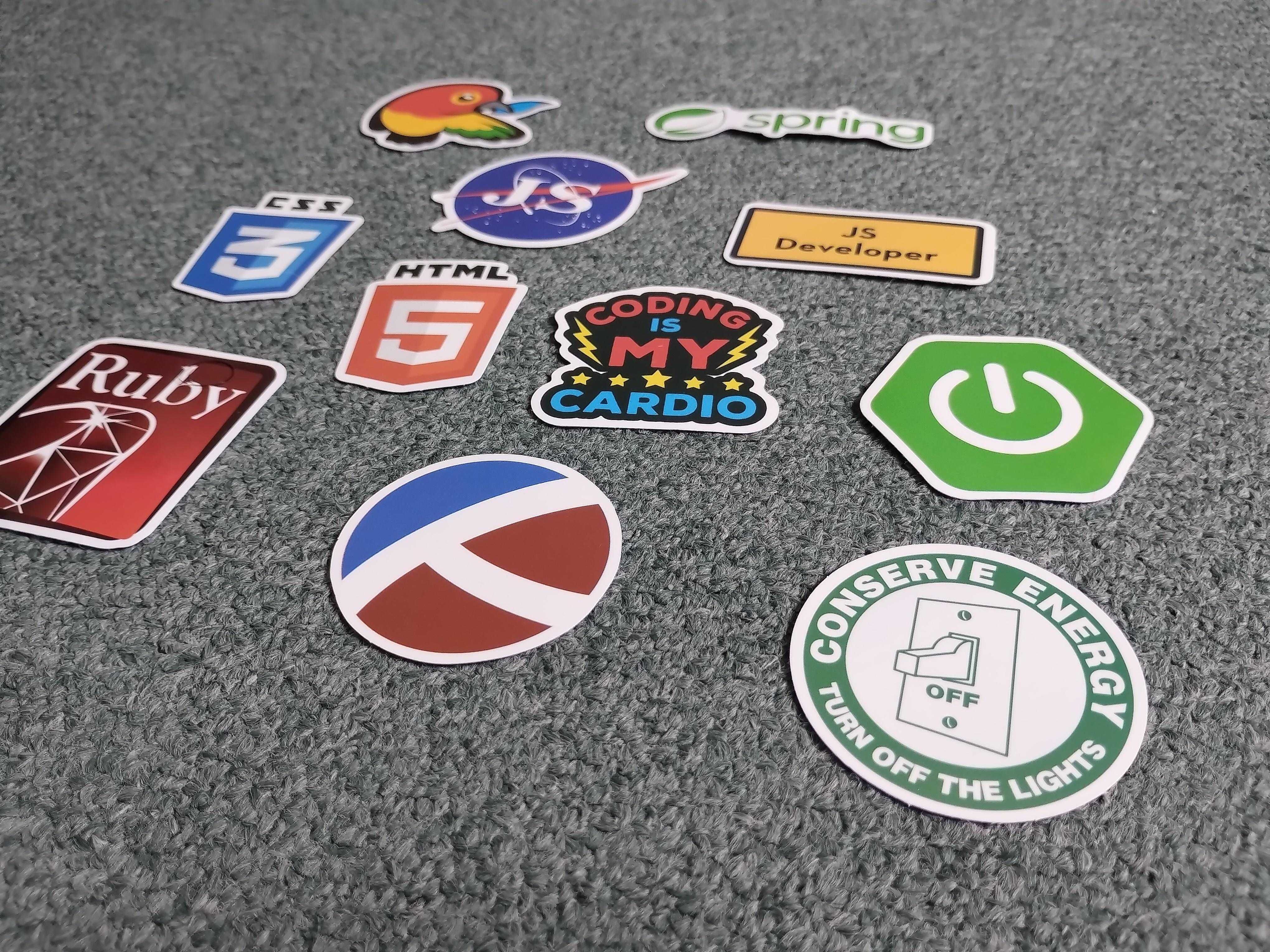 Naklejki laptop | informatyka | komputery | programowanie | wlepy NOWE