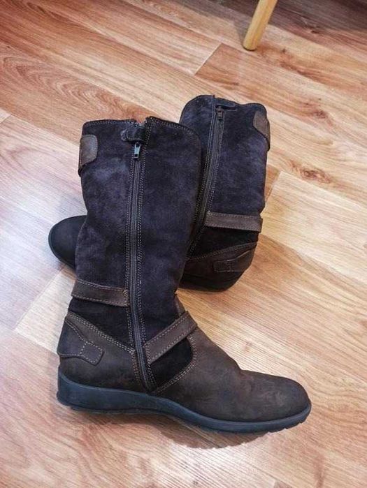 Зимові замшеві жіночі сапожки чоботи сапоги 37 розмір