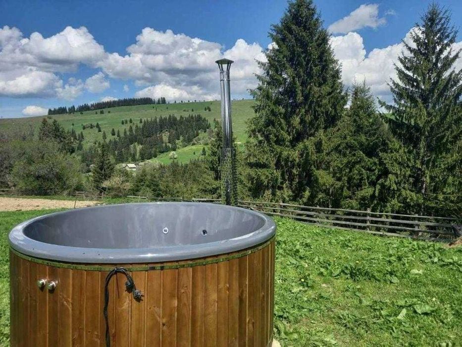 Вуличне джакузі з пічкою на дрова. Купіль власного виробництва.