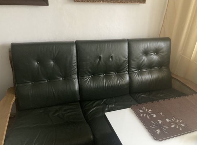 Sofa + dwa fotele Skóra