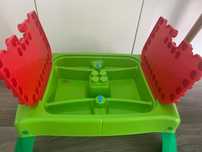 Mesa de abrir com legos