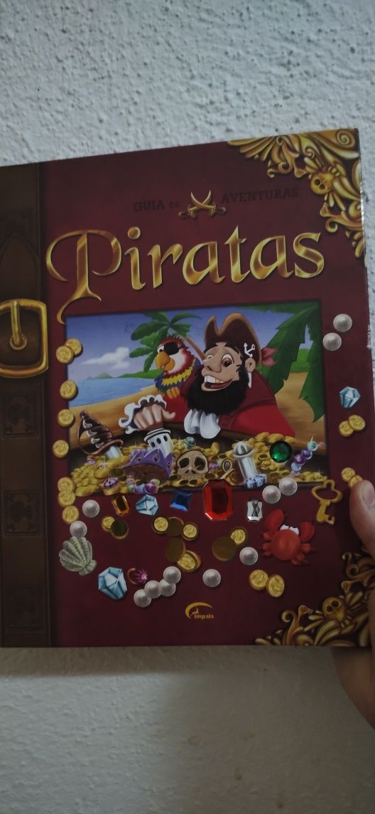 Livro aventuras de piratas