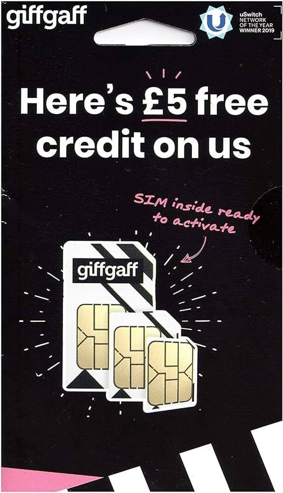 Karta sim angielska [starter] Giffgaff