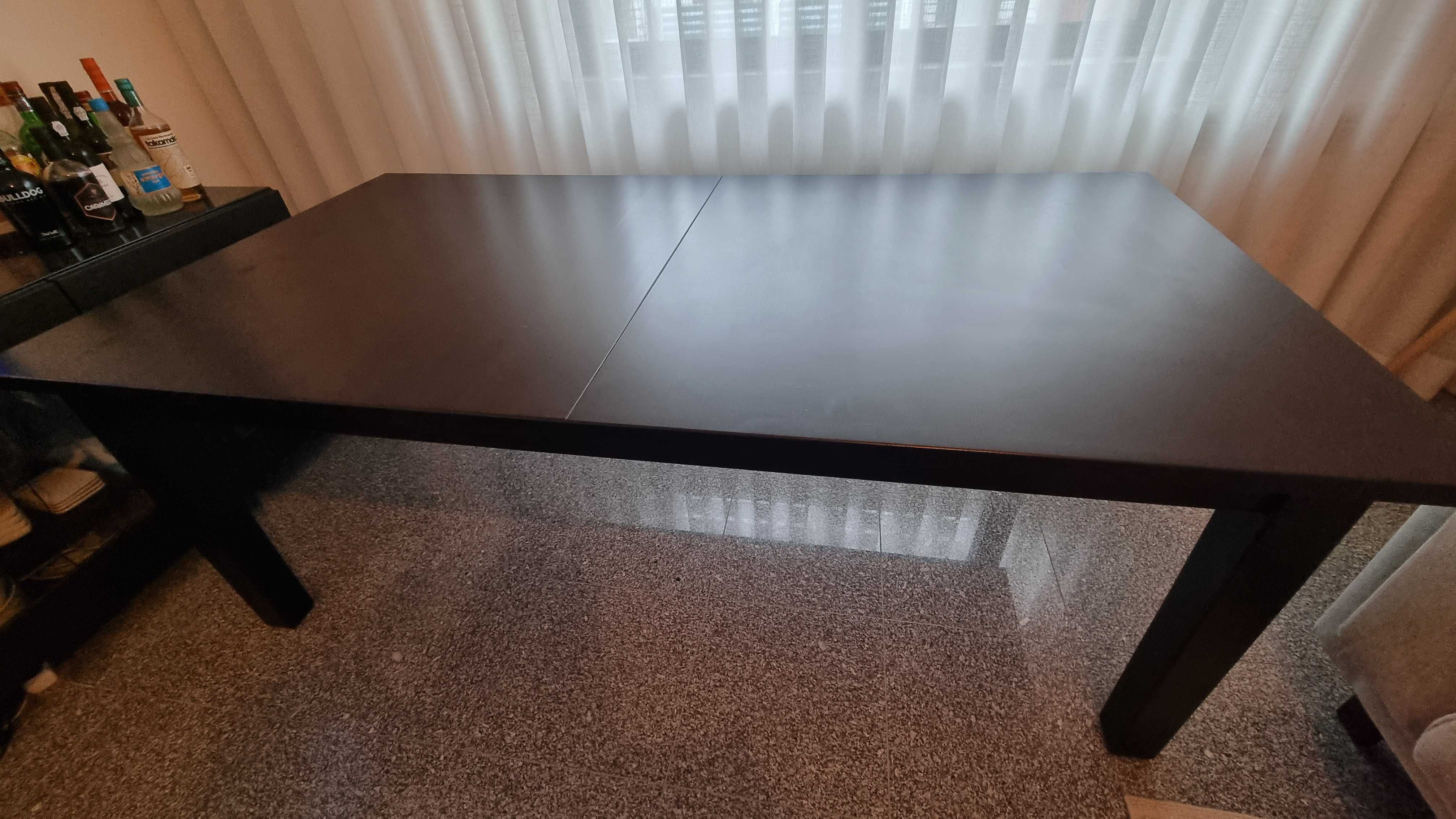 Mesa extensível STORNÄS - IKEA - marrom-preto