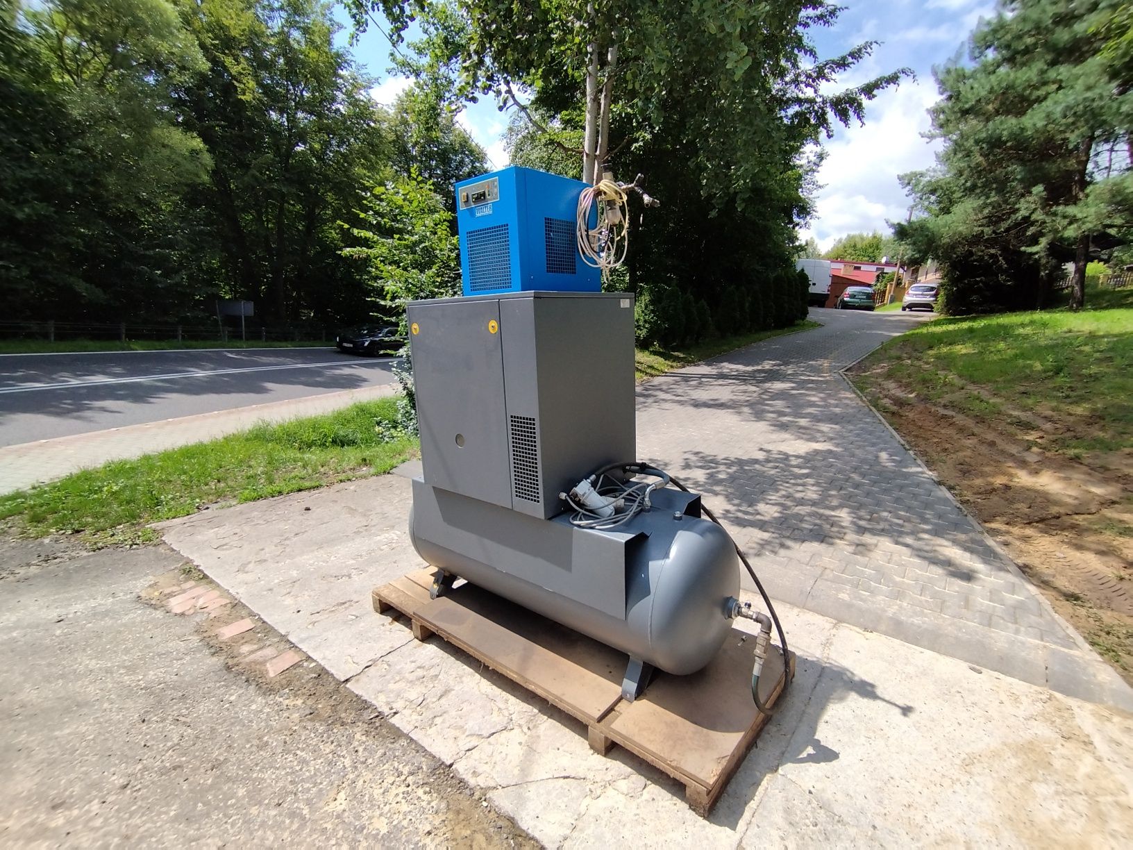 Kompresor śrubowy WALTER, OSUSZACZ 7,5 Kw