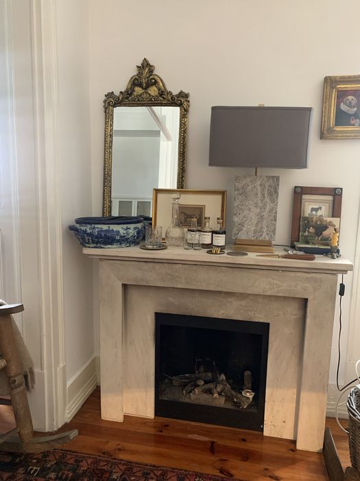 Espelho dourado loja area