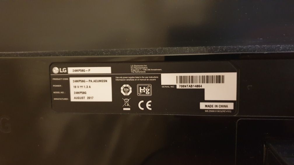 Monitor LG 24mp59 75hz 24 cale w bardzo dobrym stanie