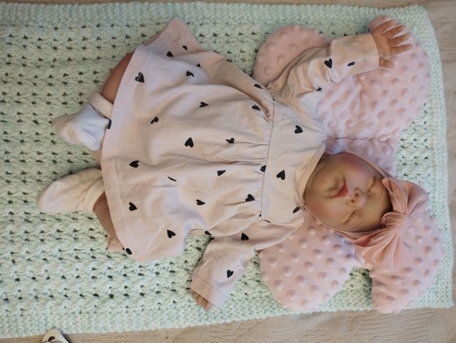 Lalka bobas bobasek reborn jak prawdziwe niemowlę, noworodek