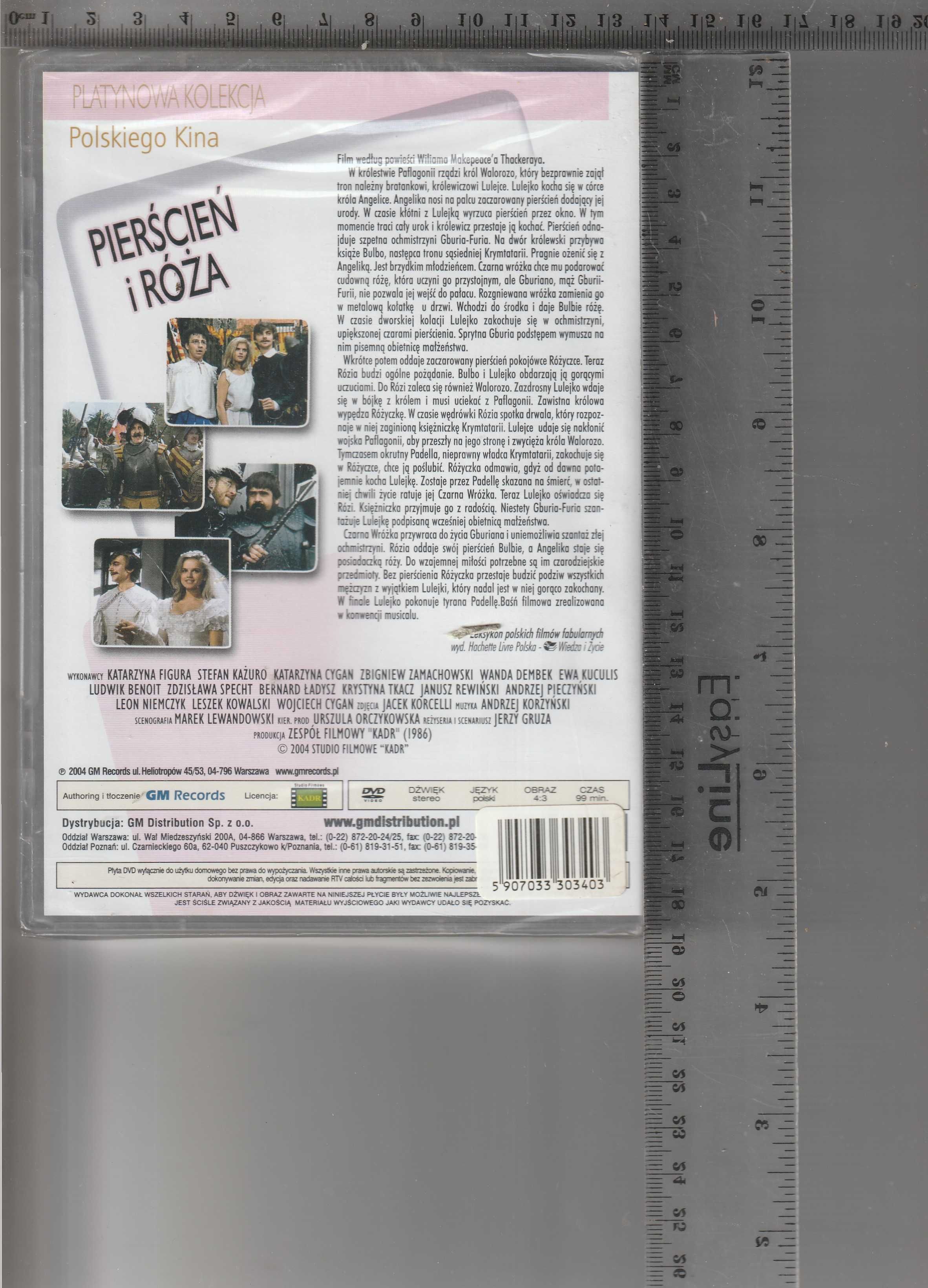Pierścień i Róża Figura Zamachowski DVD