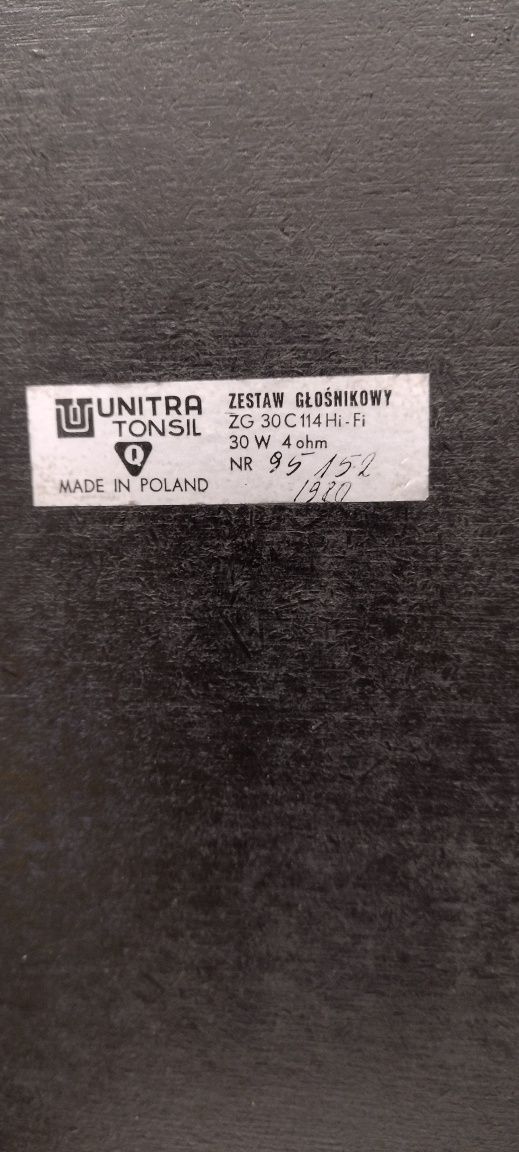 Kolumny ZG 30 C 114 UNITRA Tonsil