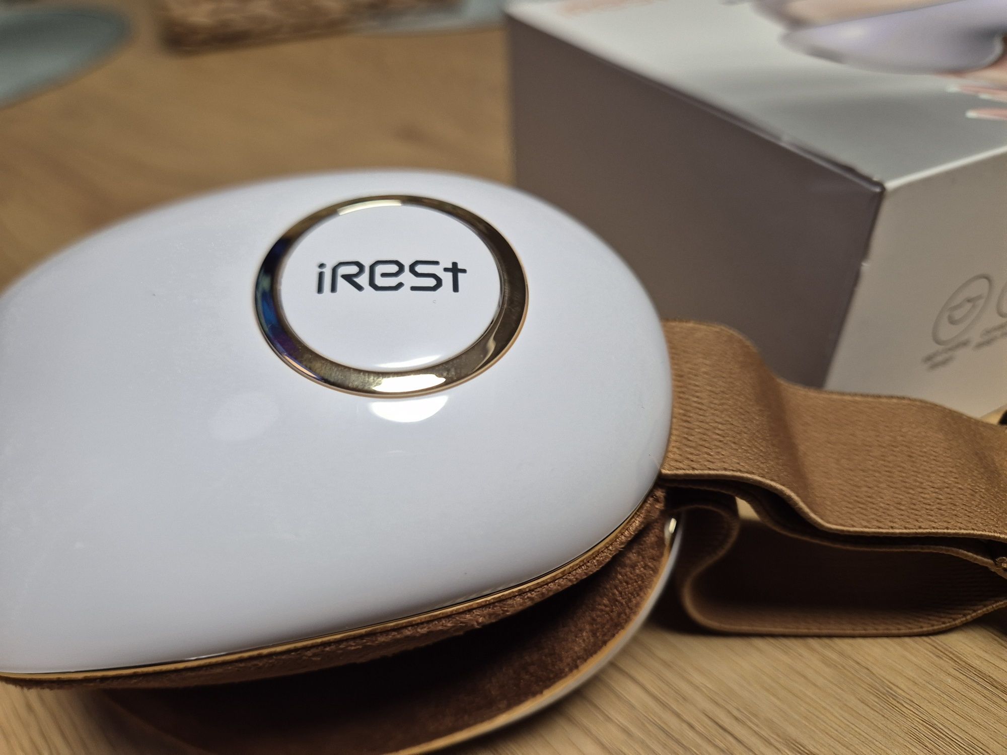 Nowy na gwarancji masażer oczu, głowy IREST C58S, muzyka w tle relaks
