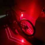 Lampa rowerowa tył + laser