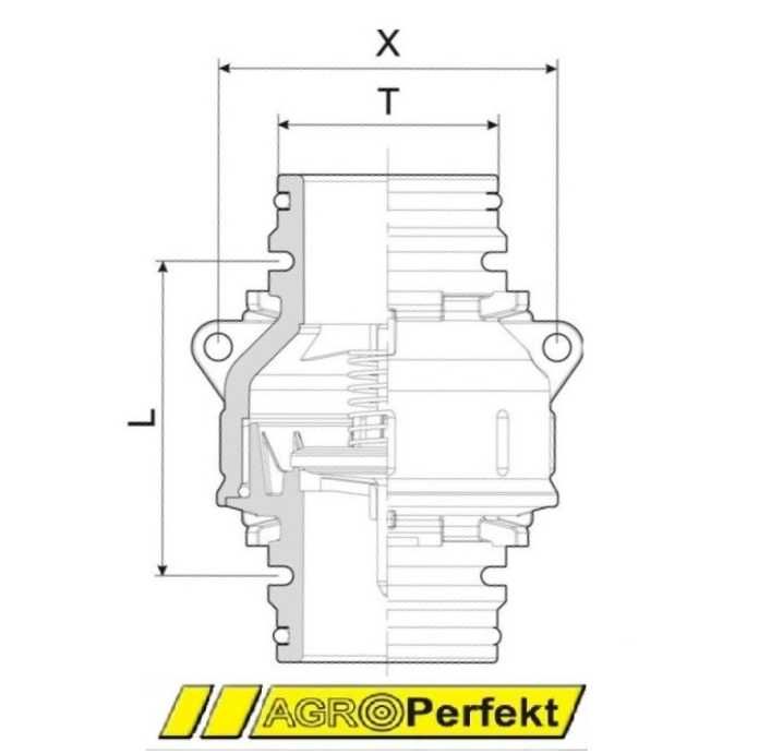 Zawór zwrotny T9M ARAG, AGRIFAC