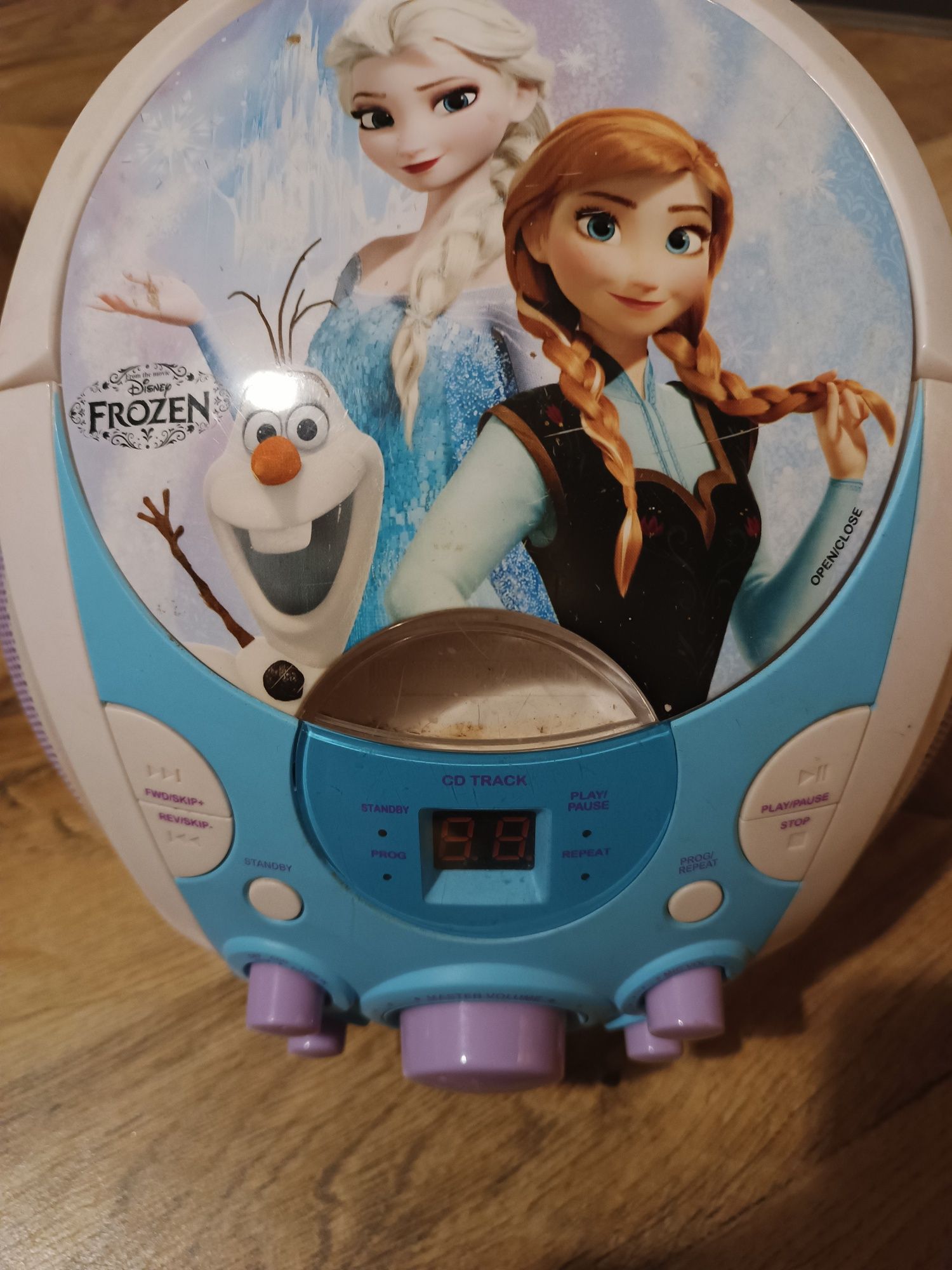 Boombox odtwarzacz płyt CD kraina lodu frozen elsa