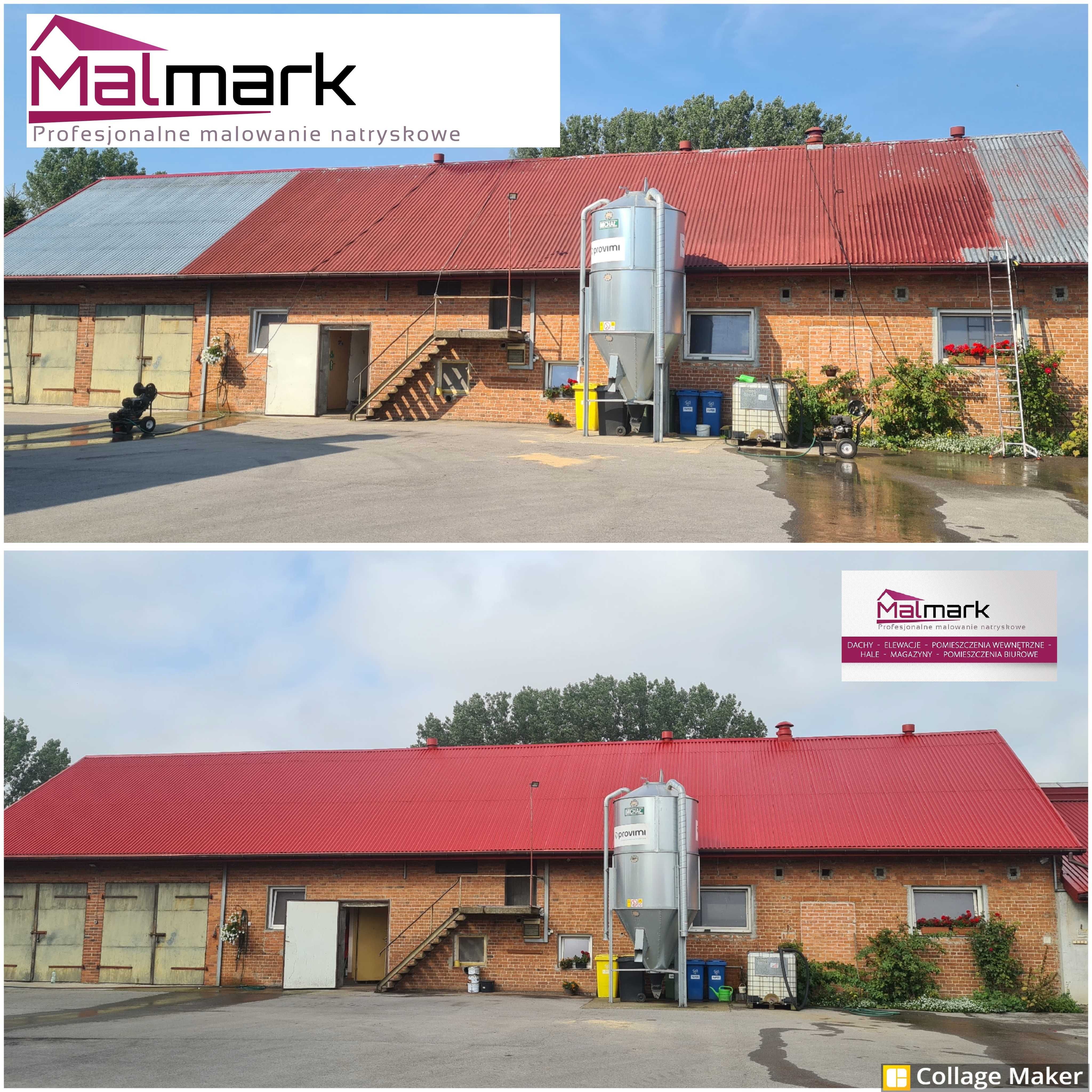 Malowanie dachu dachów natryskowe malmark.pl/galeria