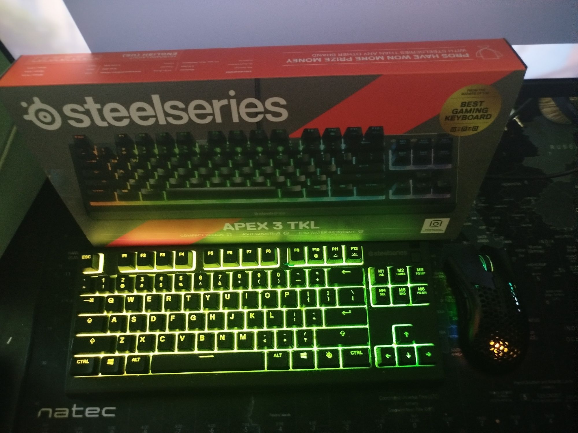 Zestaw gamingowy – SteelSeries Apex 3 TKL + Defender Warlock OKAZJA!!!
