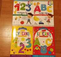 Książki dla dzieci ,Zestaw 4 książeczek do nauki pisania i liczenia