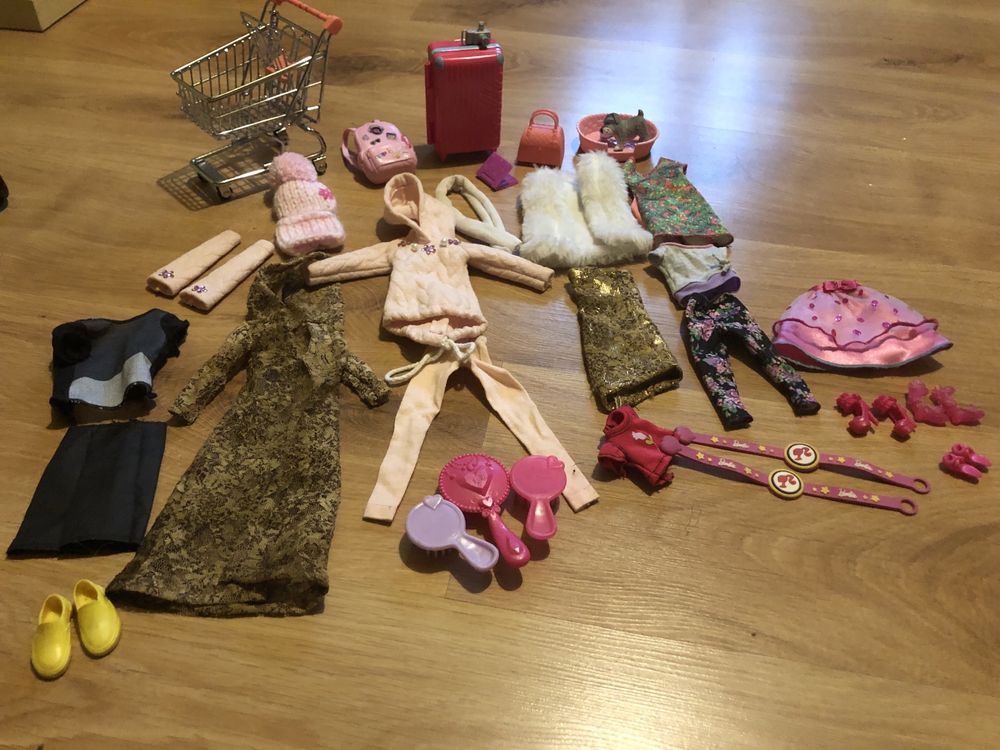 Barbie Fryzjer akcesoria ubranka zestaw