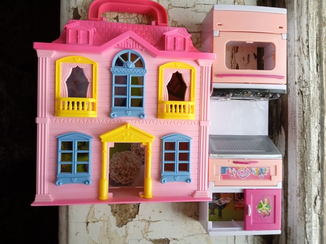 Кукольный домик и печка Игрушка для девочки Будиночок для ляльки Іграш