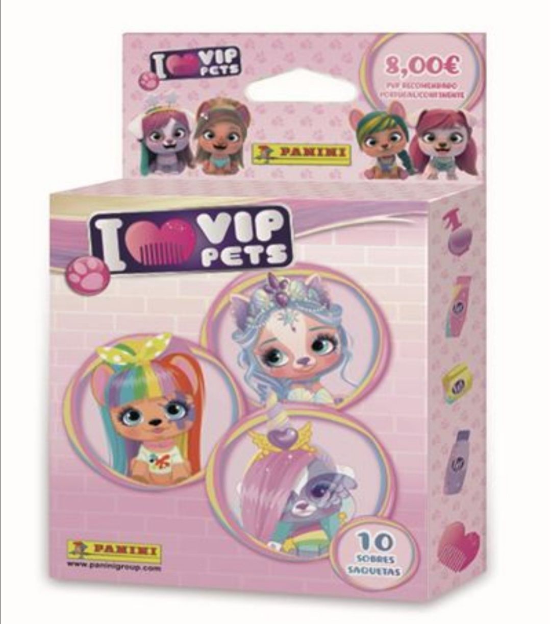 Pack 50 saquetas + Cadernetas de oferta - I love VIP pets