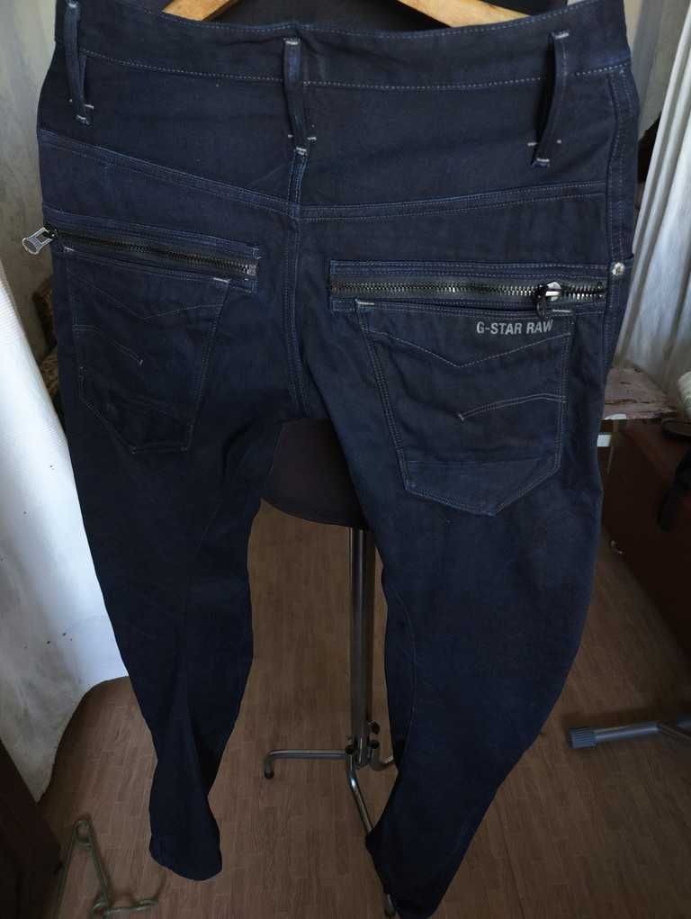 Джинсы G-star New Riley 3d loose tapered jeans Holland w30 navy.