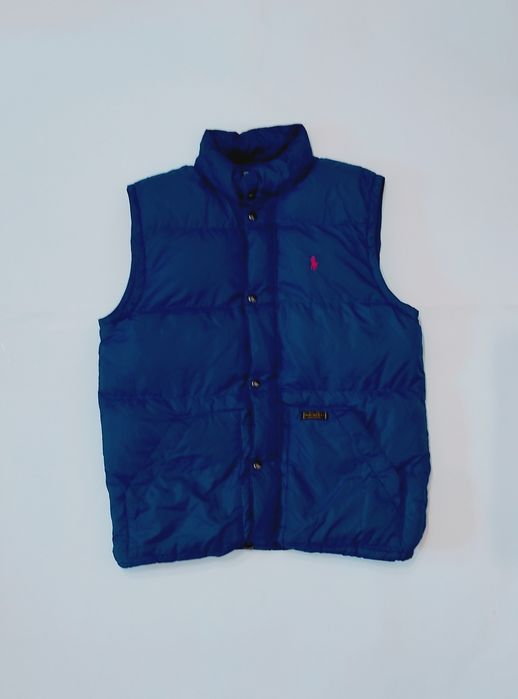 Męska niebieska kamizelka Ralph Lauren M  premium