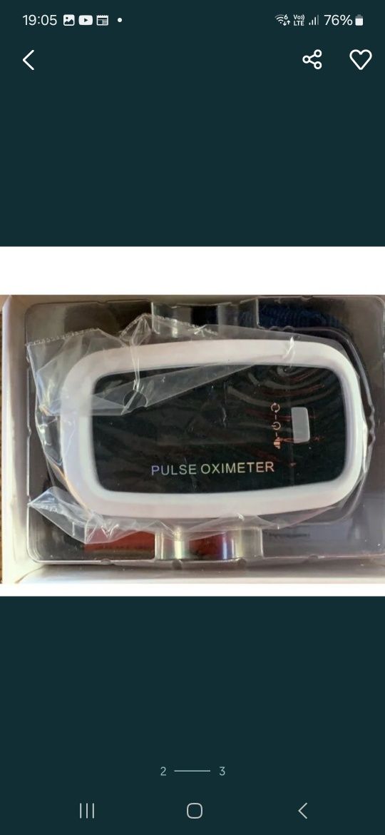 Pulsometr pulse oximeter