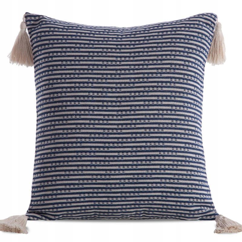 Poszewka na poduszkę 45x45 Dekoracyjna Boho6 Granatowy