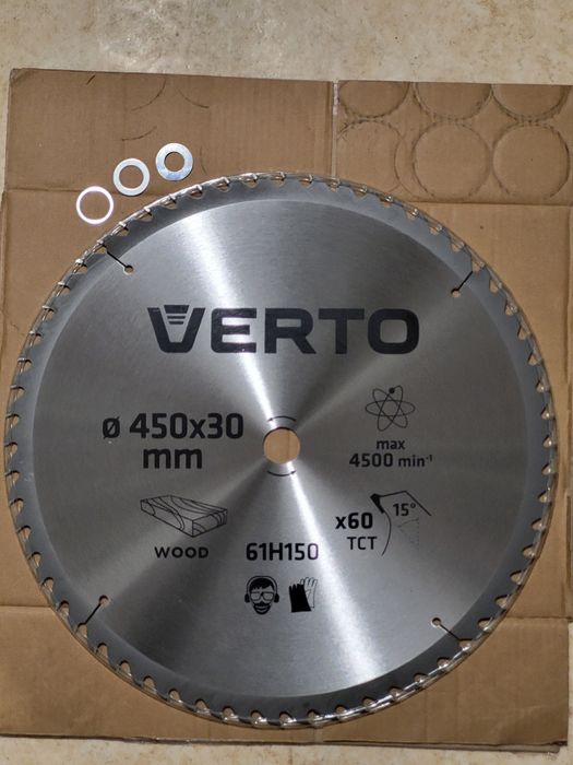 Tarcza Do Drewna Piły Pilarki Widiowa 450x30 mm 60 Zębów 61H150 VERTO