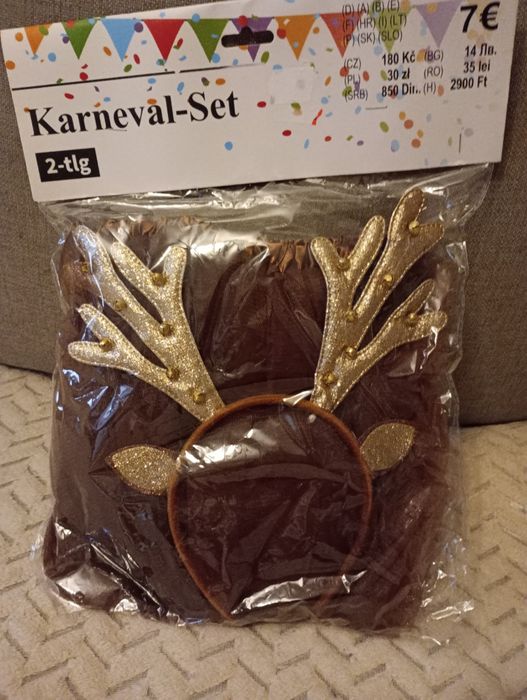 Zestaw karnawałowy renifer