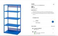PLATSA IKEA 
Estante aberta, azul, 60x40x120 cm
