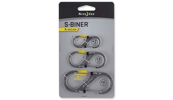 Karabinki Nite Ize S-Biner SlideLock Set #2, #3, #4 - Stalowy