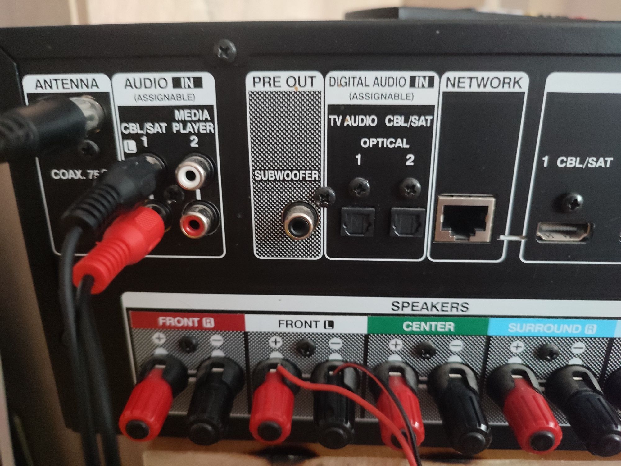 Amplituner DENON AVR 1000+ pilot + mikrofon do kalibracji