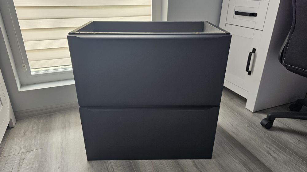 Szafka wisząca do umywalki Imandra Slim z umywalką GoodHome Nira 60cm