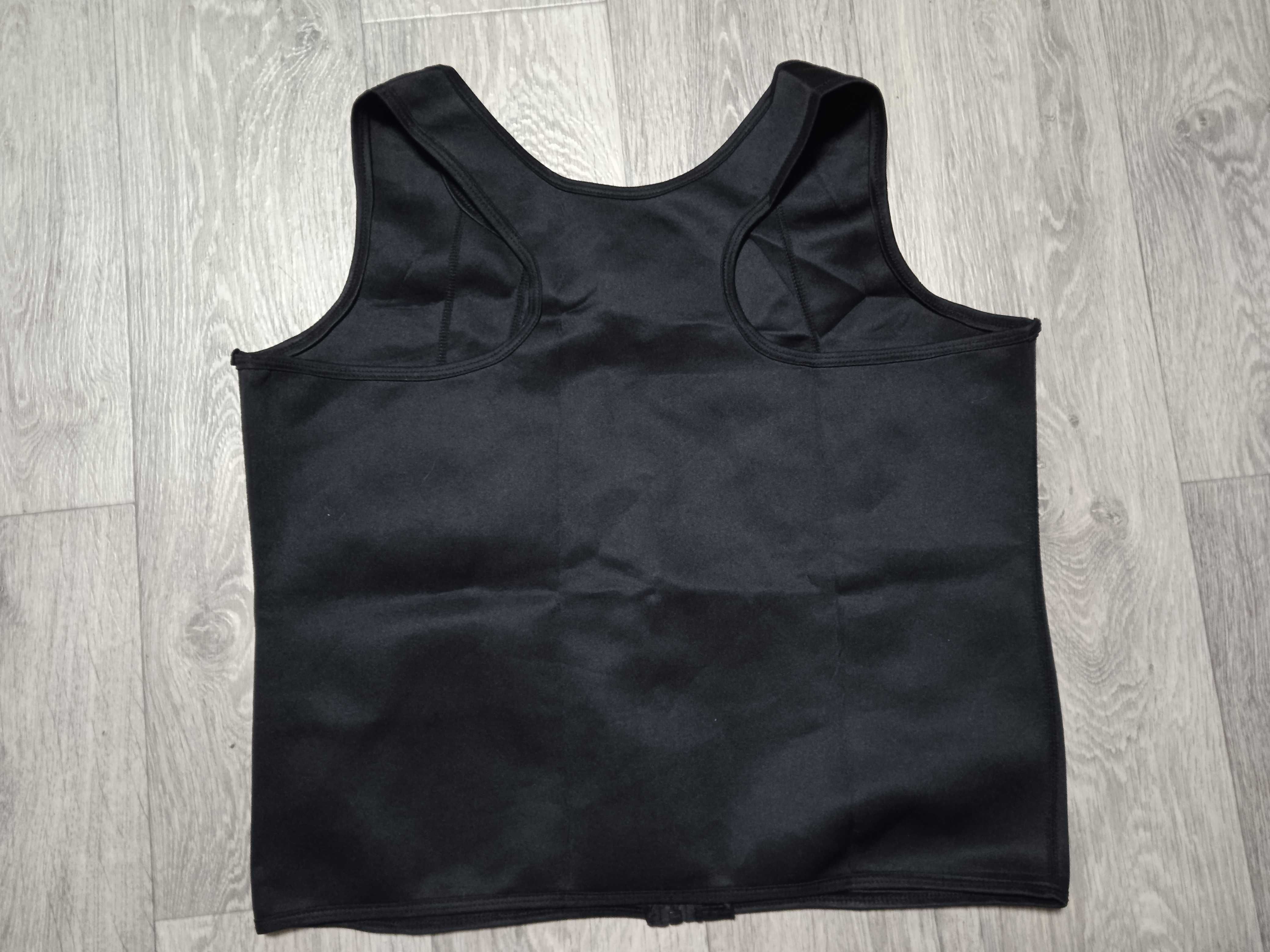 Мужской жилет для бега, для похудения, на молнии Zipper Vest
