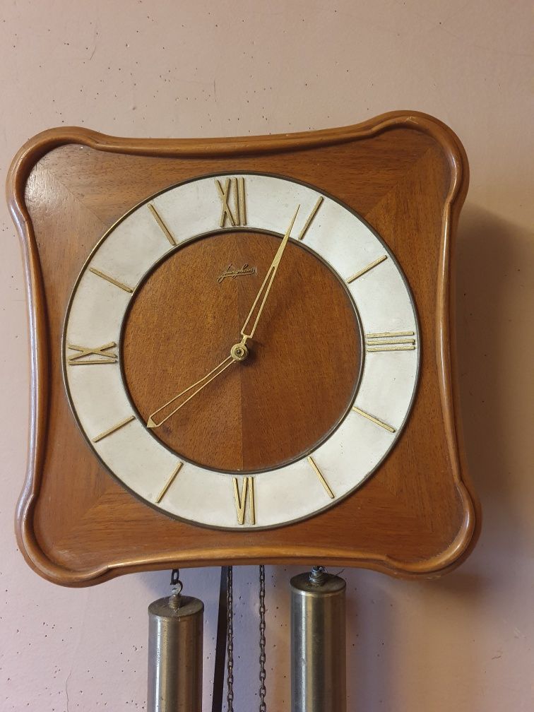 Zegar JUNGHANS mechaniczny wiszący ścienny zabytek vintage