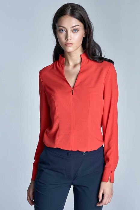 NIFE pomarańczowa koszula ze stójką rozm. 36/S