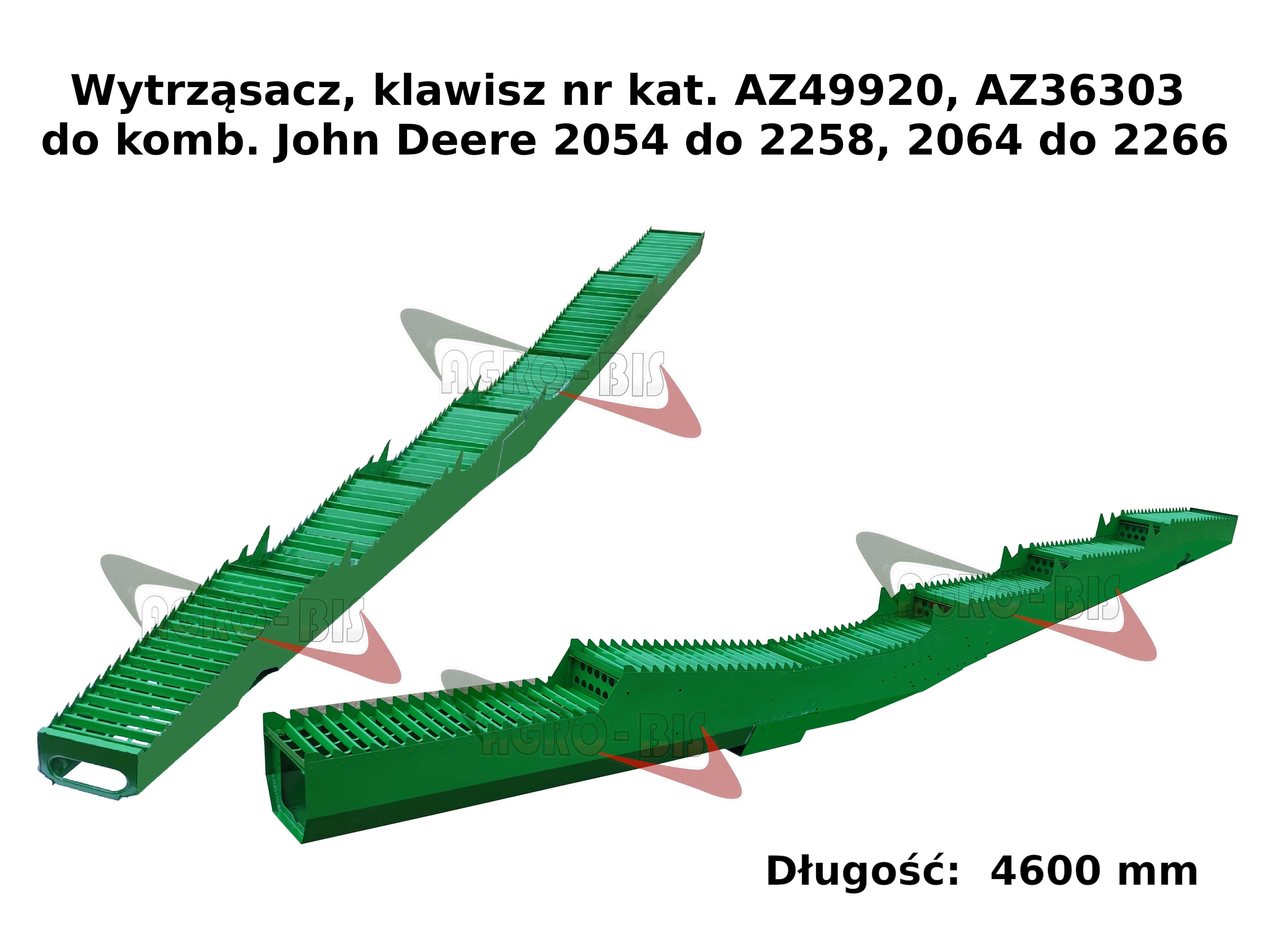 Wytrząsacz, klawisz kpl.nr kat.AZ49920 John Deere 2058" 2256"2266 itp.