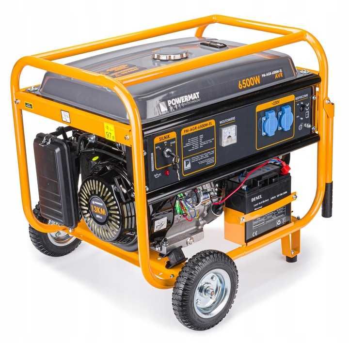 Agregat PRĄDOTWÓRCZY Generator 6500W 230V Rozruch PM-AGR-6500M-EL