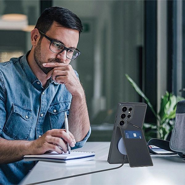 Etui Dux Ducis Rafi II na Samsung Galaxy S25 Ultra z podstawką i portf