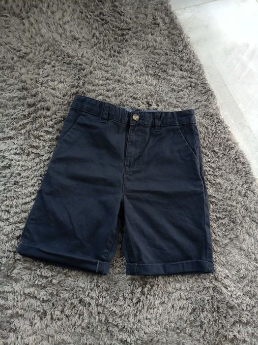 Spodenki chłopięce eleganckie rozm.140 jak nowe Primark granatowe