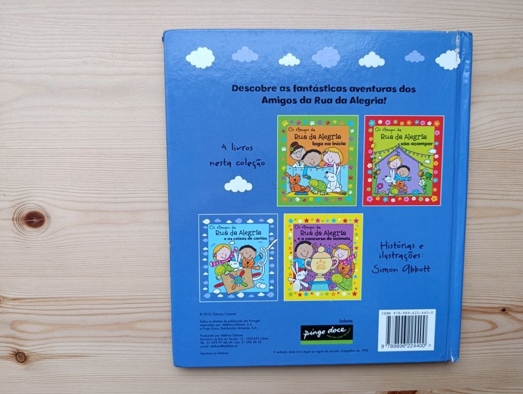 Livro "Os amigos da rua da alegria "
"Os amigos da rua da alegria e a