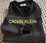 Calvin Klain sweter w pepitkę