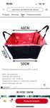 Transporter samochodowy dla psa 60x35x53 cm