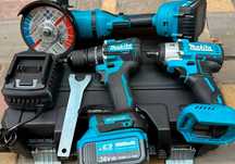 Качественный набор 3в1 Makita 36V 6Ah, болгарка + гайковерт,шуруповерт