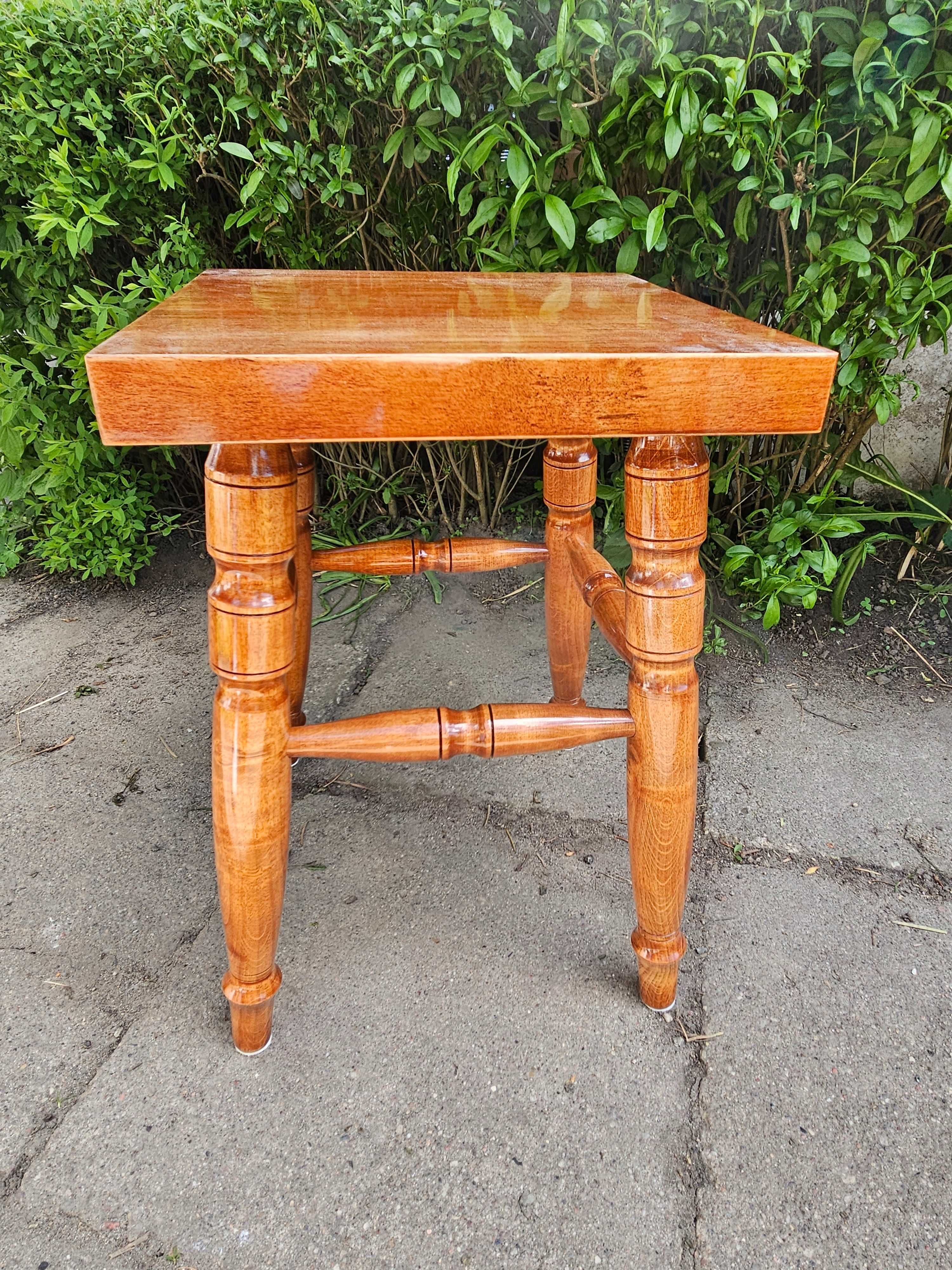 Stołek taboret drewniany hand made