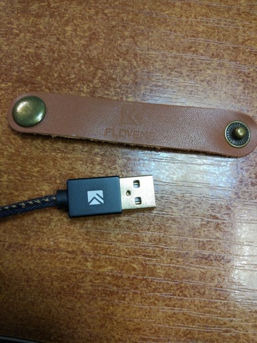 Шнур Usb - micro Usb 2метра в джинсовой оплетке, gold разъемы