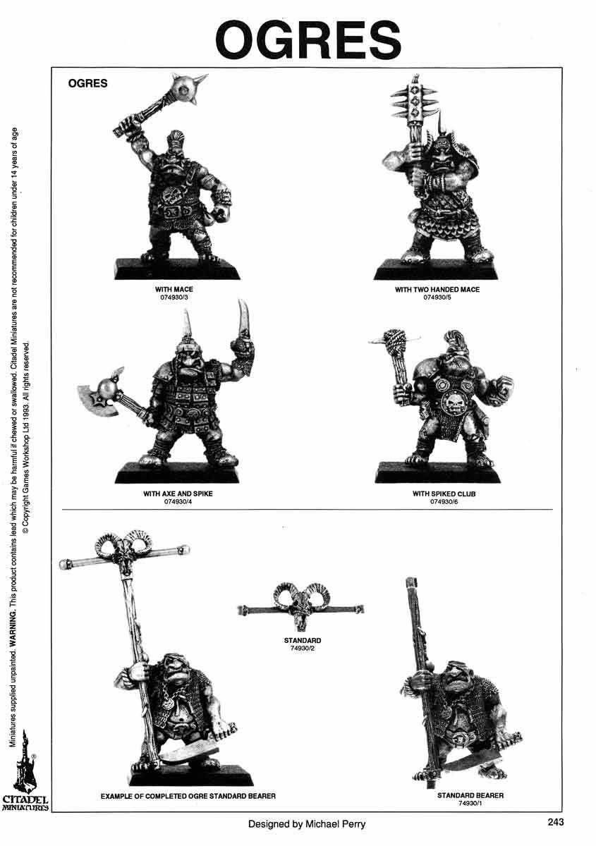 Warhammer Fantasy Battle: Ogre two handed mace, oldhammer