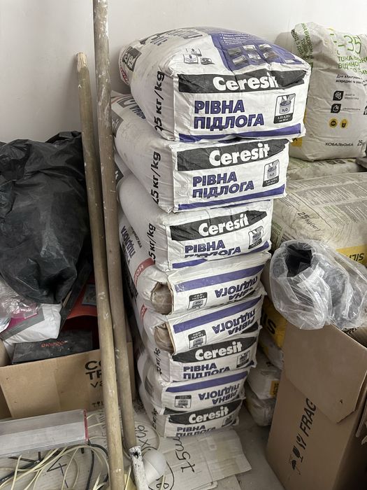 Ceresit рівна підлога самовирівнювальна гіпсоцементна суміш