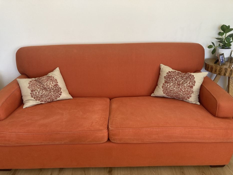 130€ - Sofá retro - cama de 2 lugares (marca ka - kilo americano)